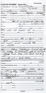 A photo of the police citation issued to Meg Lanker Simons.